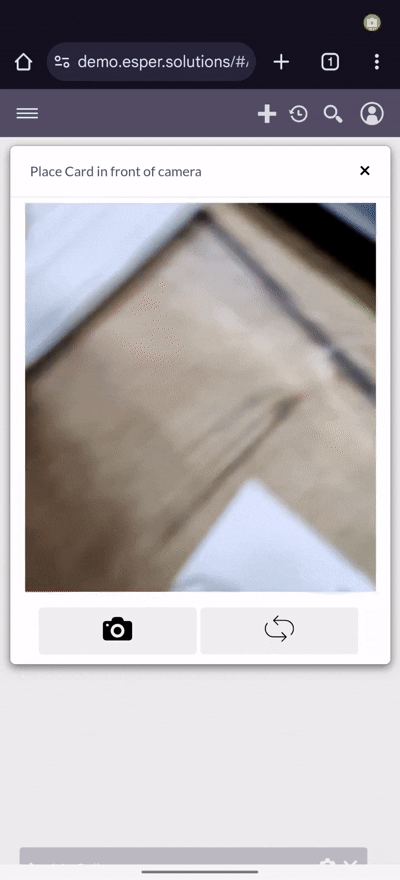 Business Card Reader demo